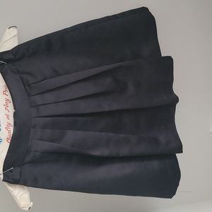 Black pleaded skirt
